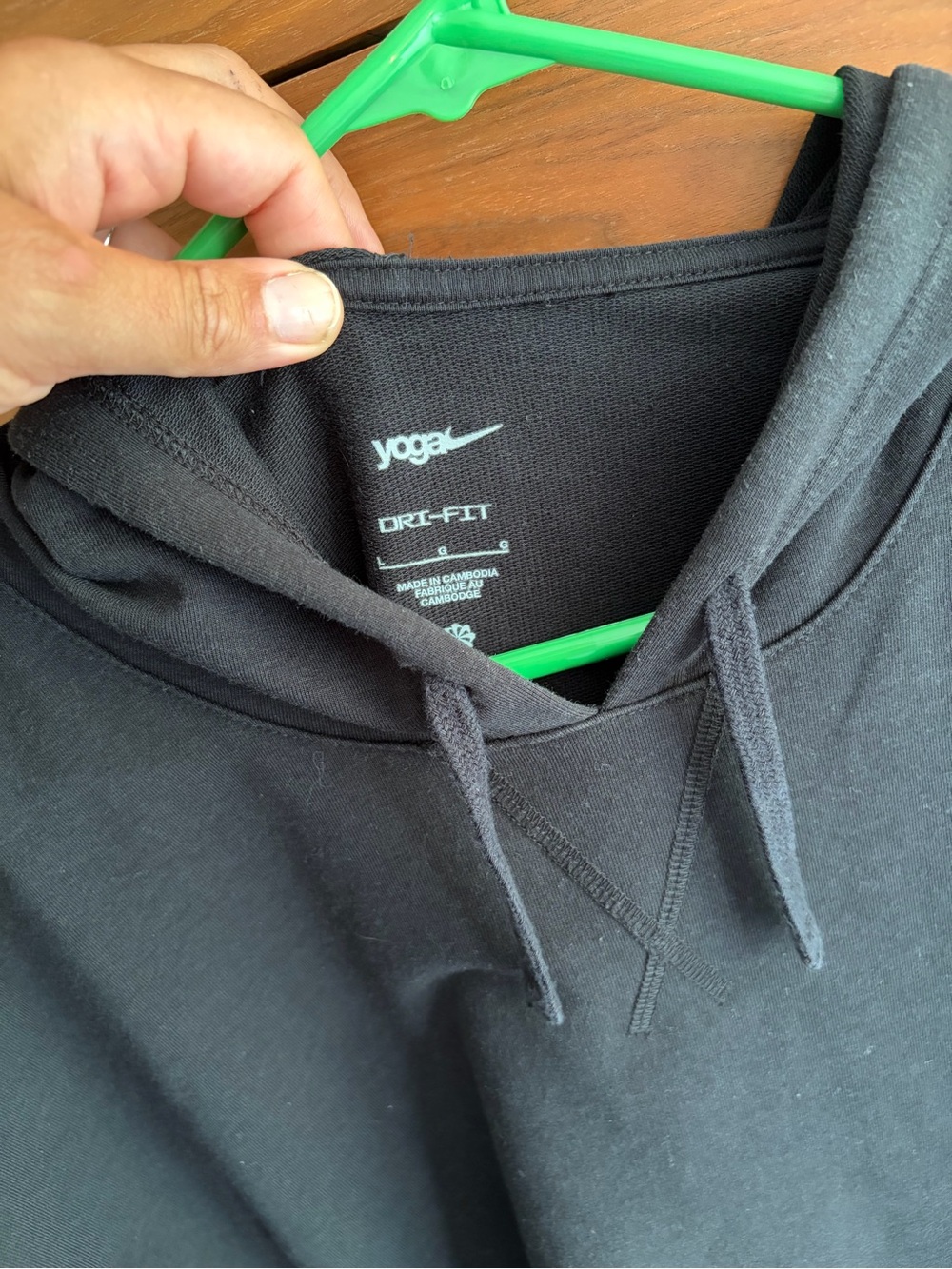 Nike Black Pullover Hoodie for Men - Picture 2 of 5